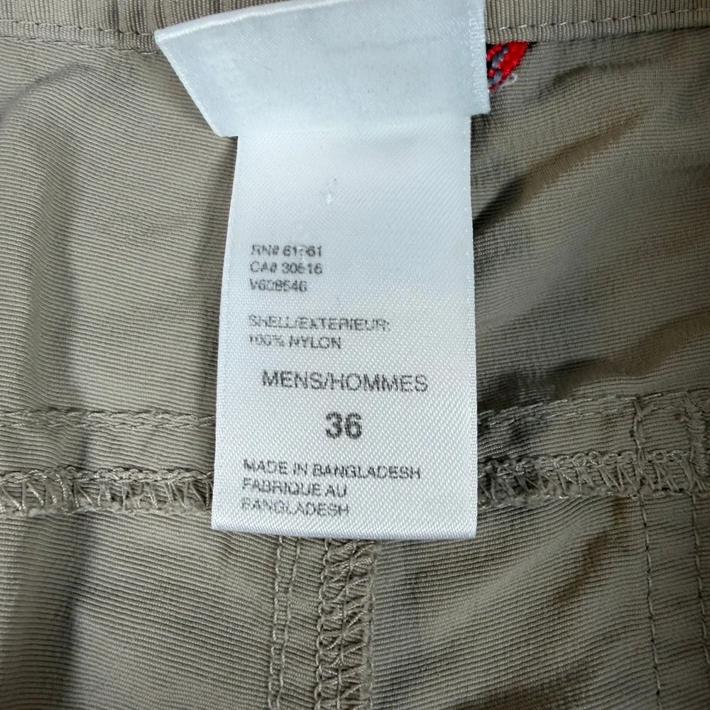 The North Face Mens Khaki Nylon Hiking Utility Shorts Tan Size 36 V608546 #2298‎
